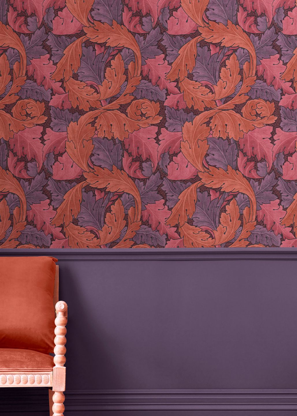 Acanthus Beige Red