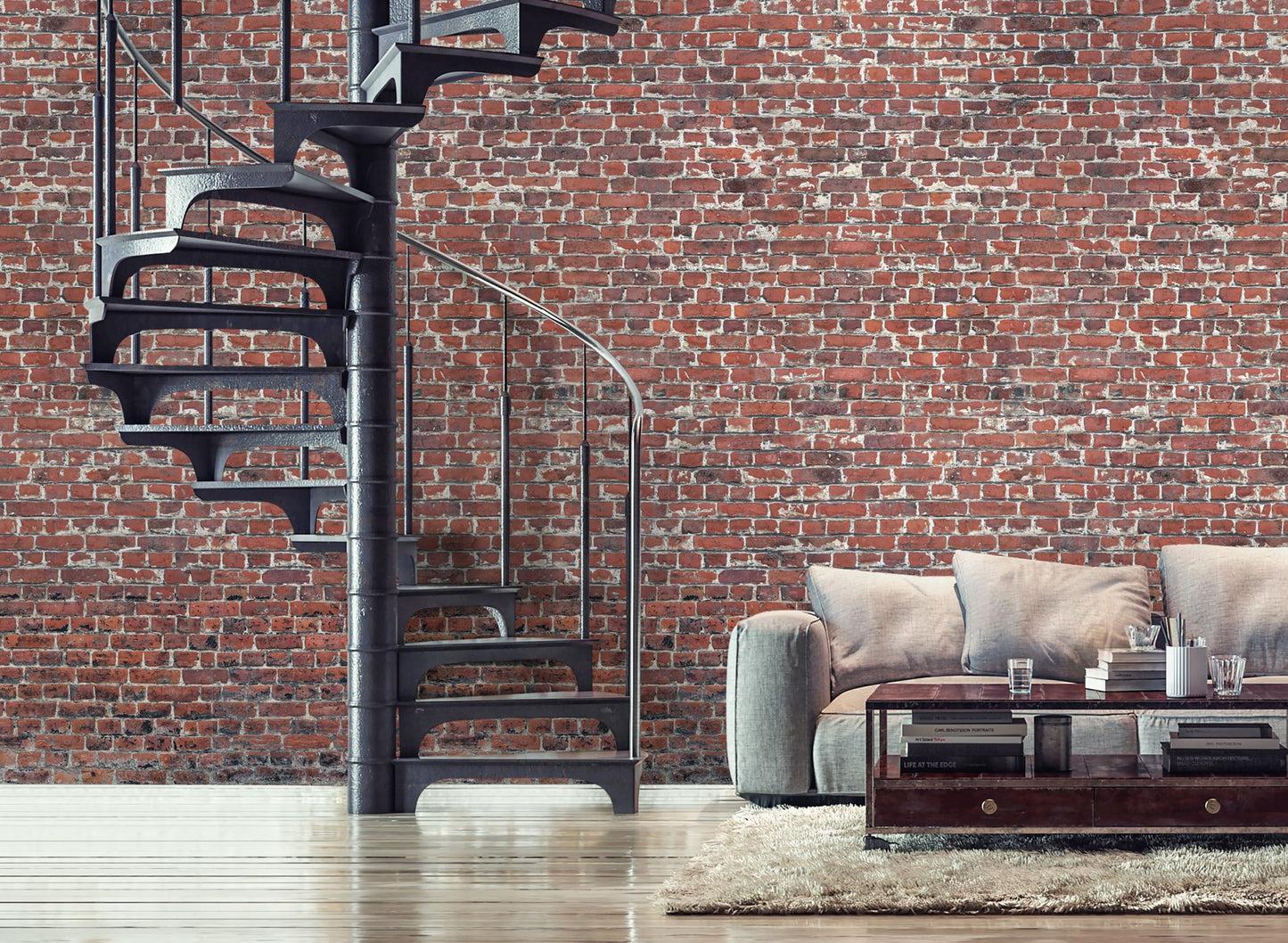 Brick Wall Copper Brown