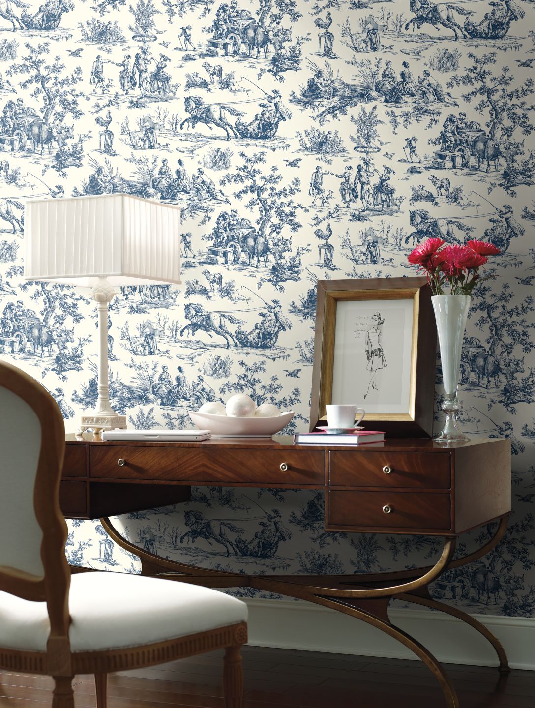 YORK Toile De Jouy Blue