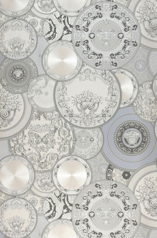 Versace Noell Light Grey Shimmer