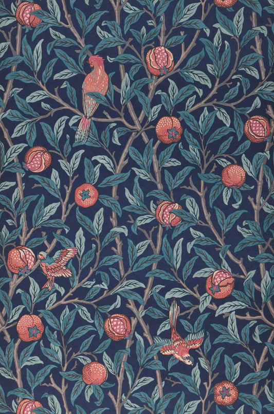  Bird & Pomegranate Dark Blue