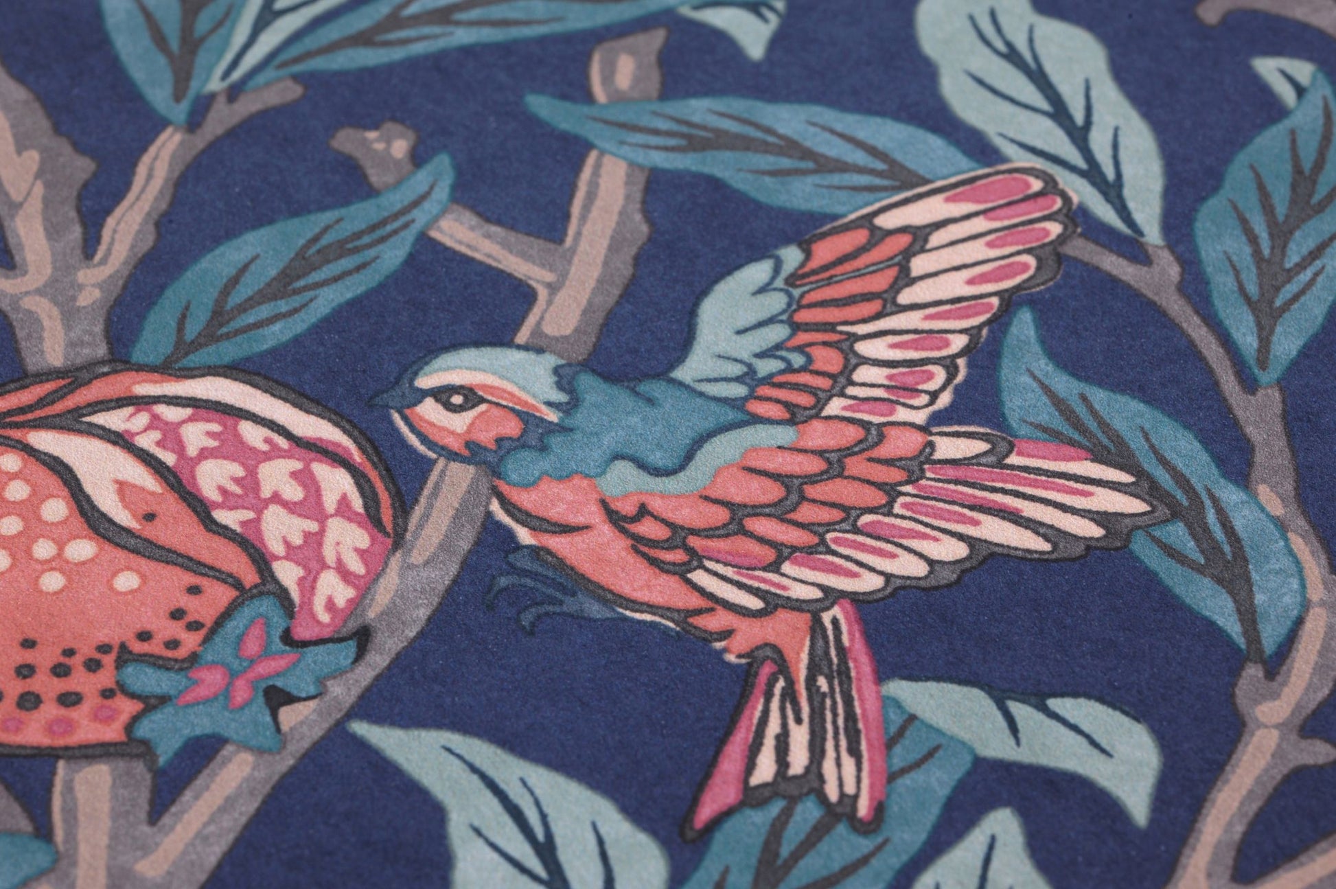  Bird & Pomegranate Dark Blue