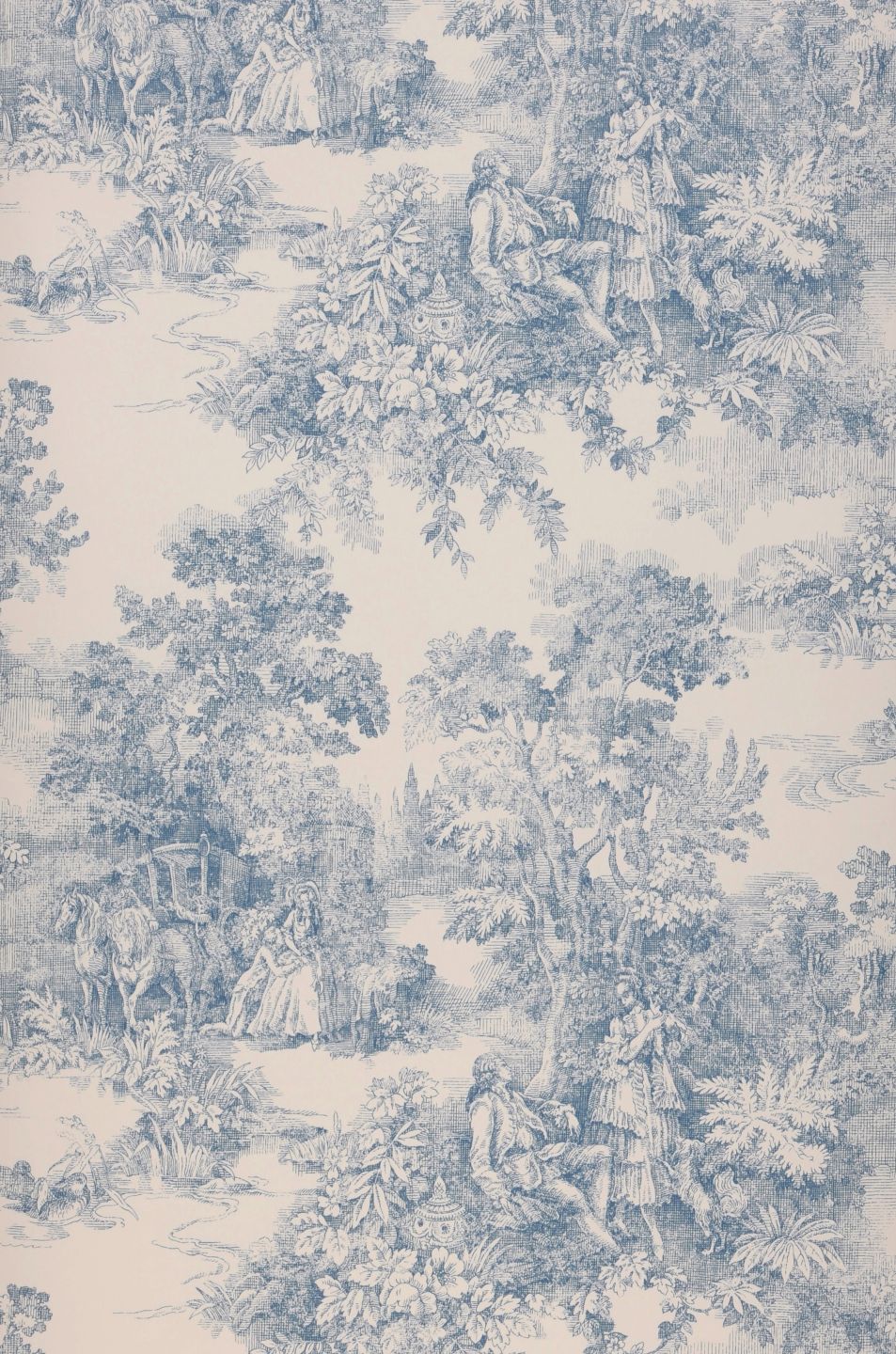  Countryside Toile Green Blue