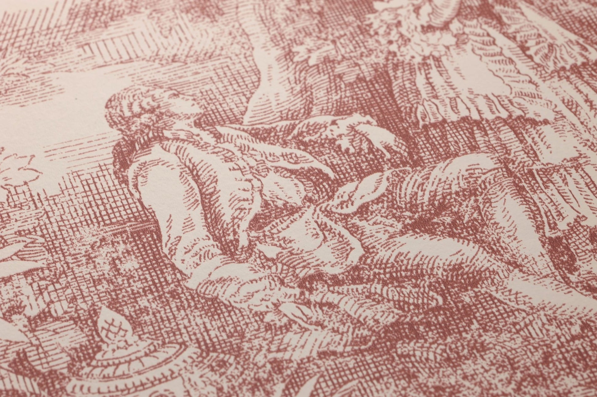  Countryside Toile Red Brown