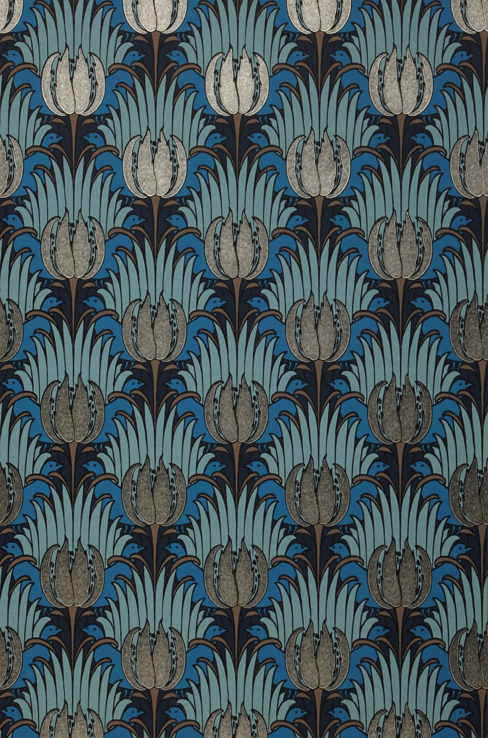  Tulip And Bird Grey Blue