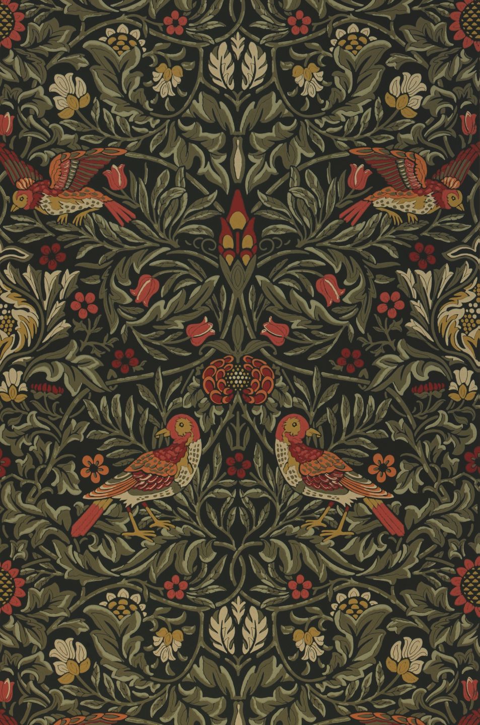  Morris Birds Black Green