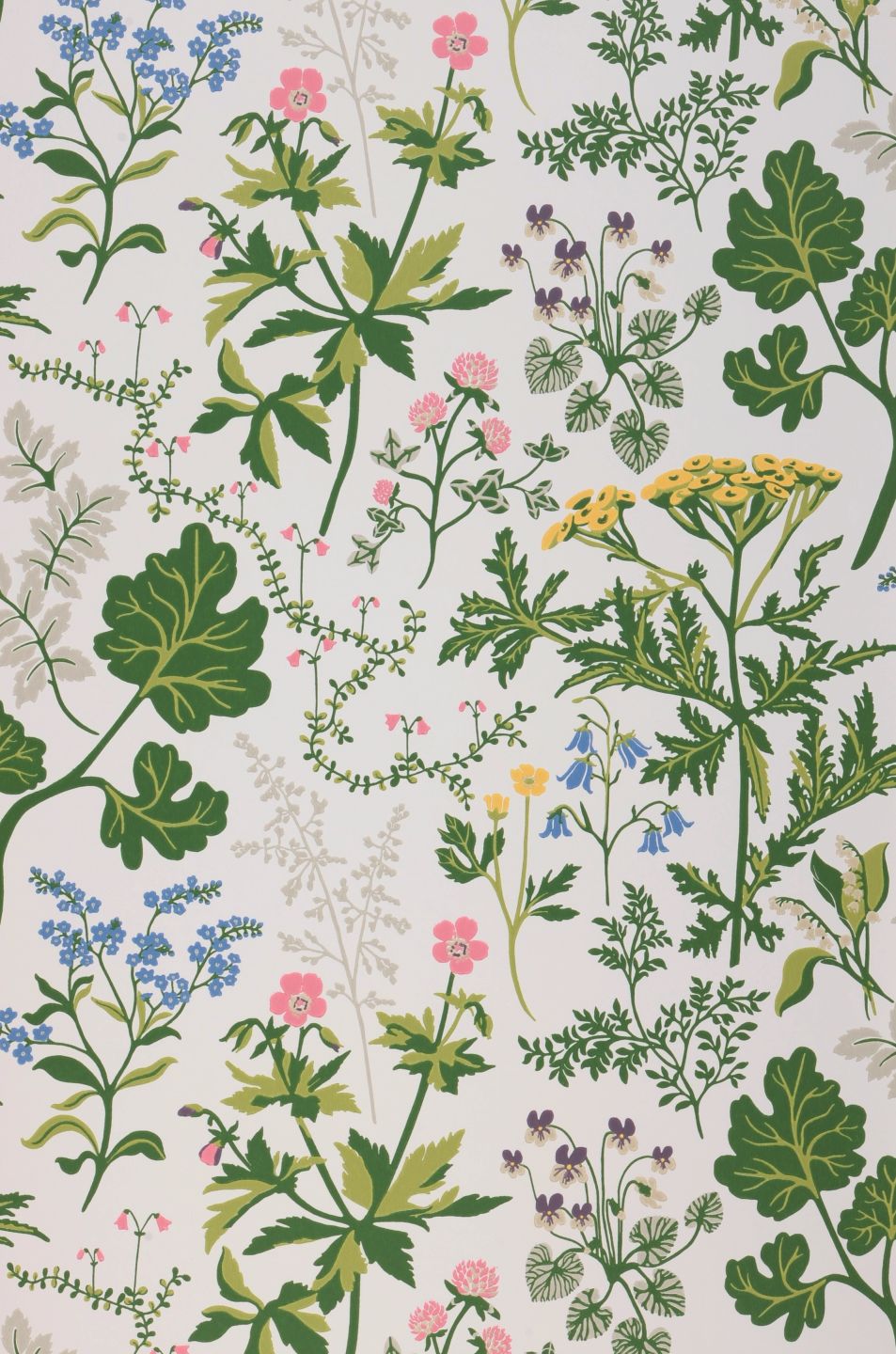 Duro Vilda Blommor Cream White