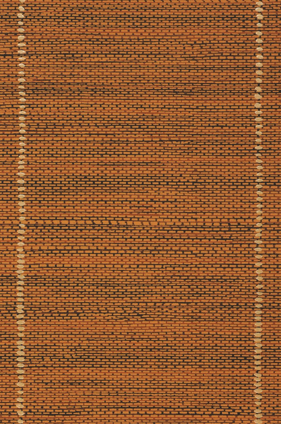  Printed Grasscloth Ochre Brown