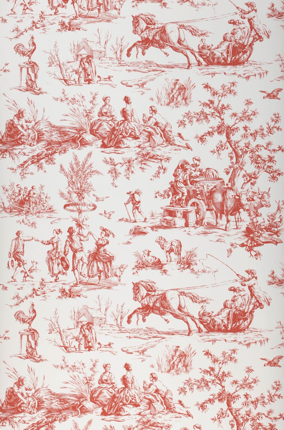 YORK Toile De Jouy Red