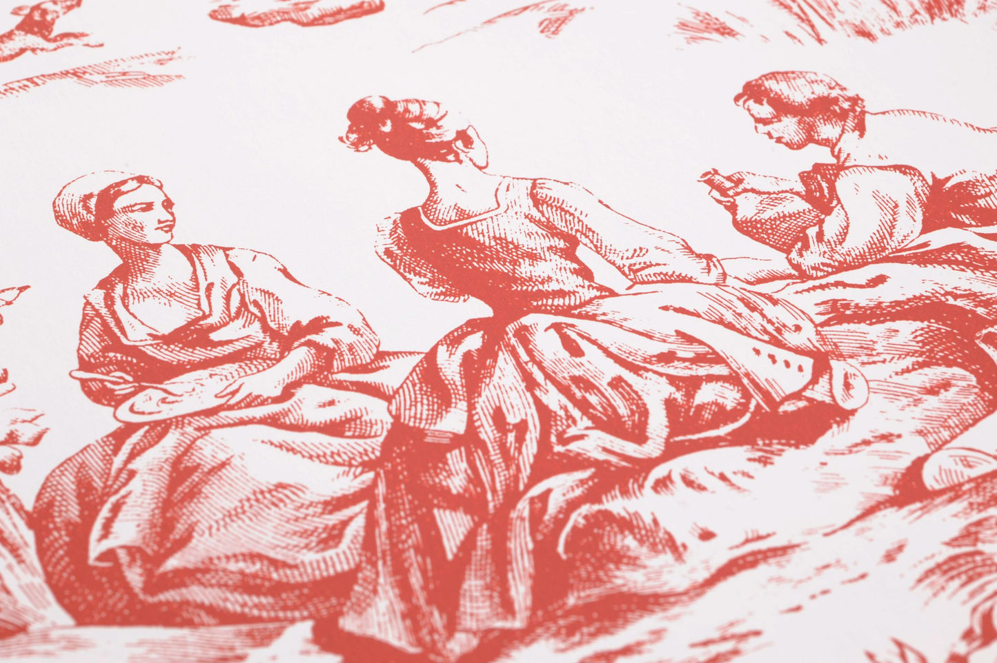 YORK Toile De Jouy Red