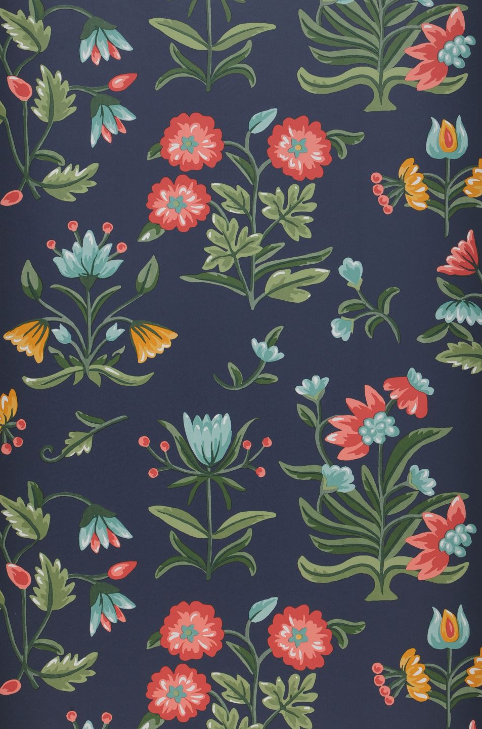 YORK Heirloom Floral Dark Blue