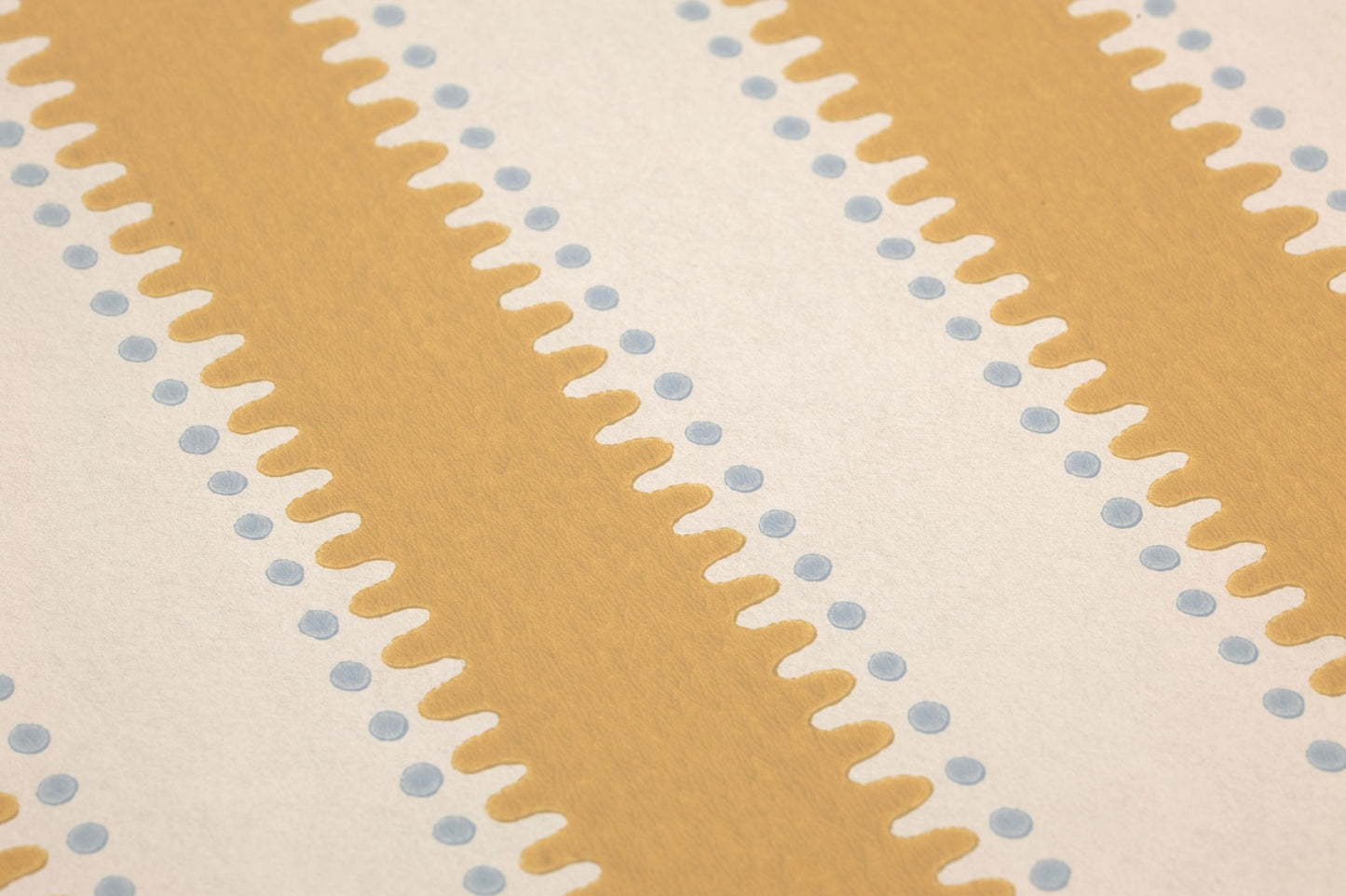 Jagged Stripe Ochre Yellow