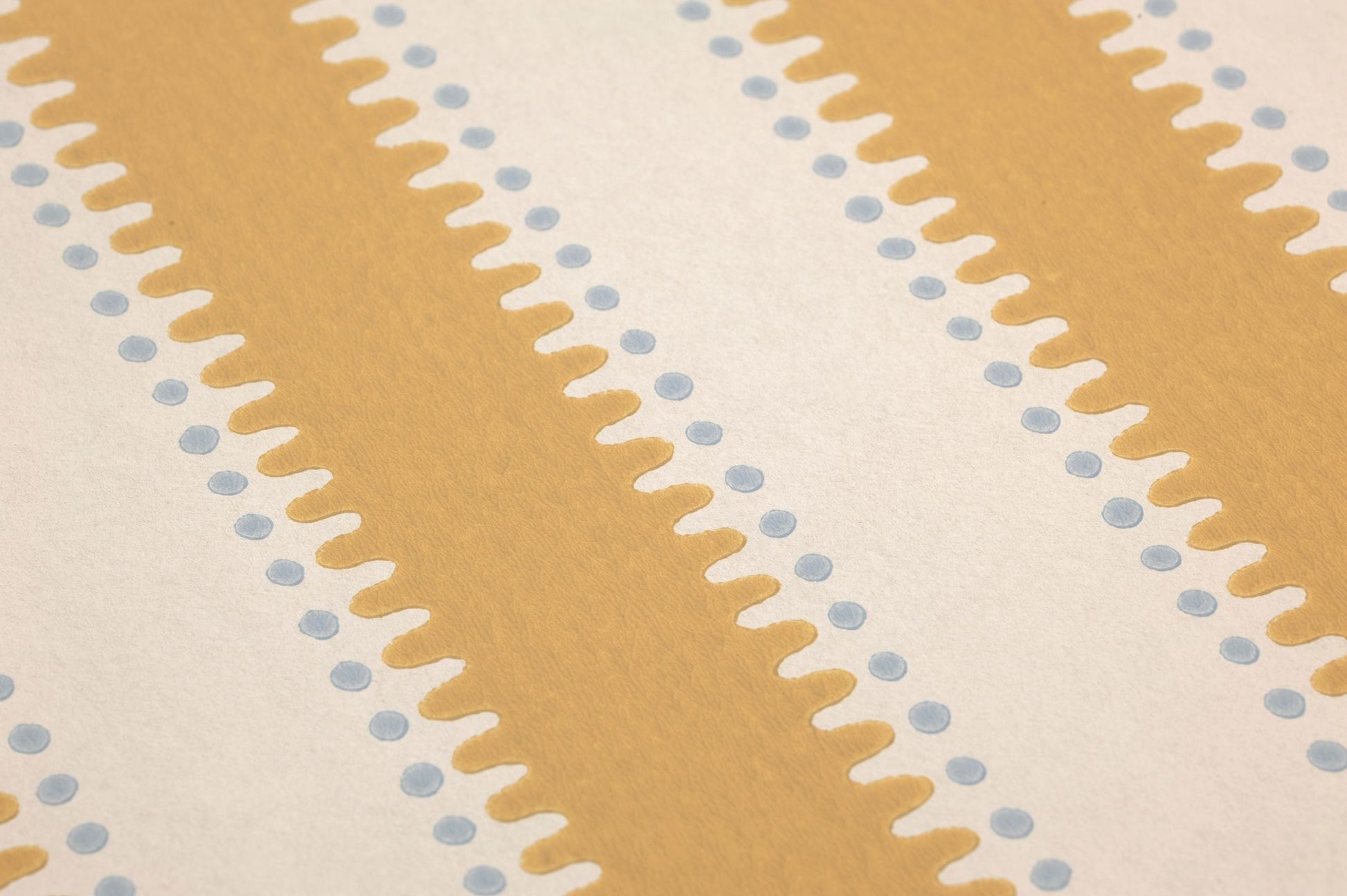 Jagged Stripe Ochre Yellow