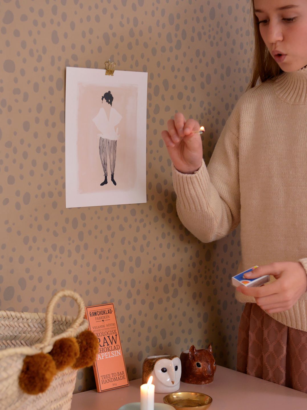  Animal Dots Light Brown Beige
