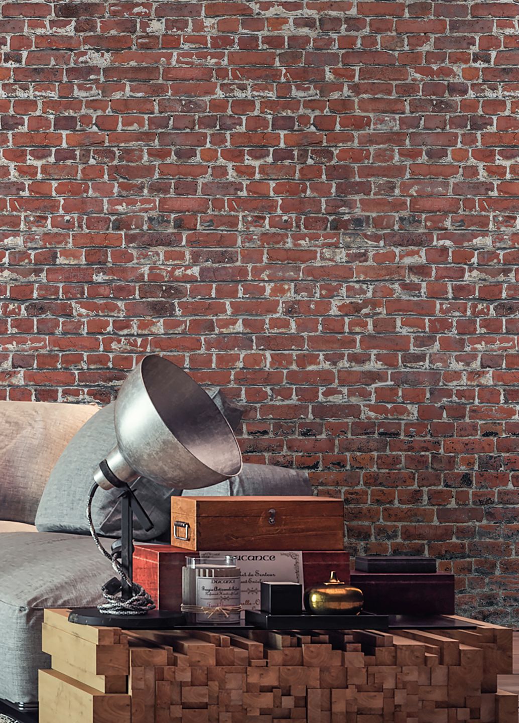  Brick Wall Copper Brown