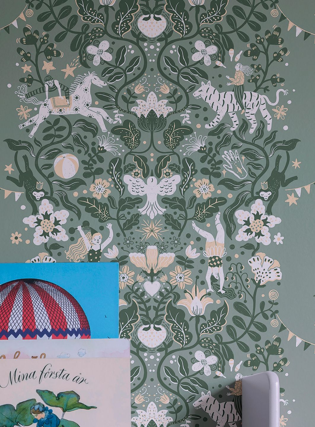  Circus Life Grey Turquoise