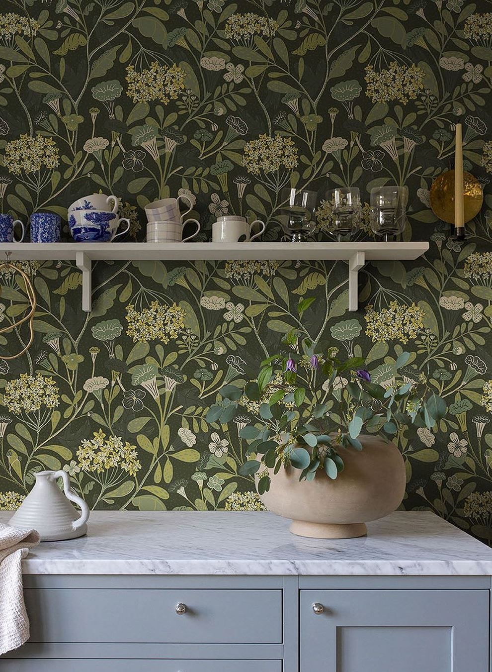  Flowery Grey Olive