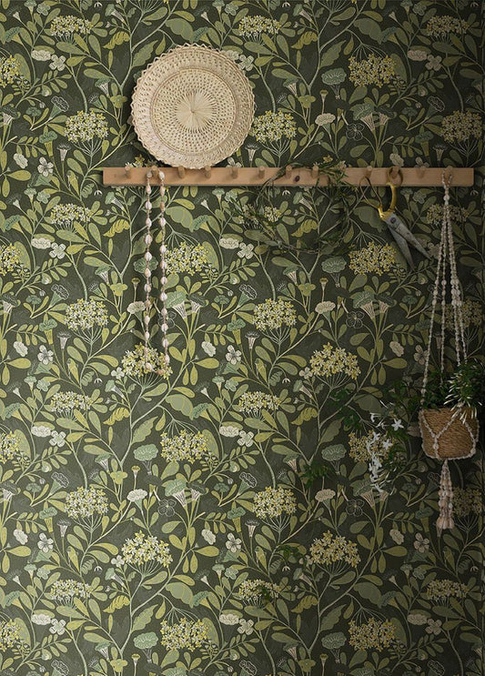  Flowery Grey Olive