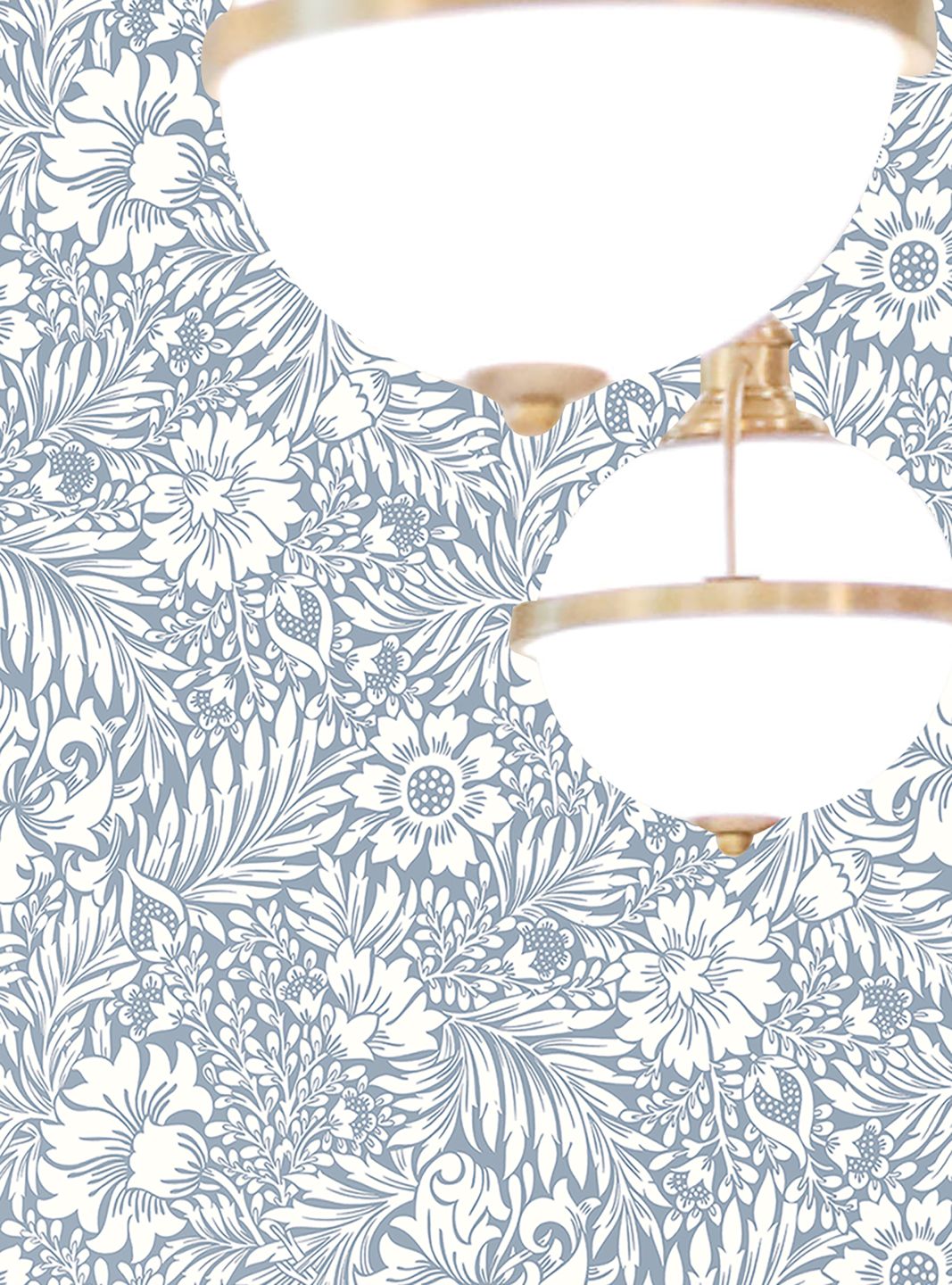 YORK Modern Acanthus Light Blue Grey