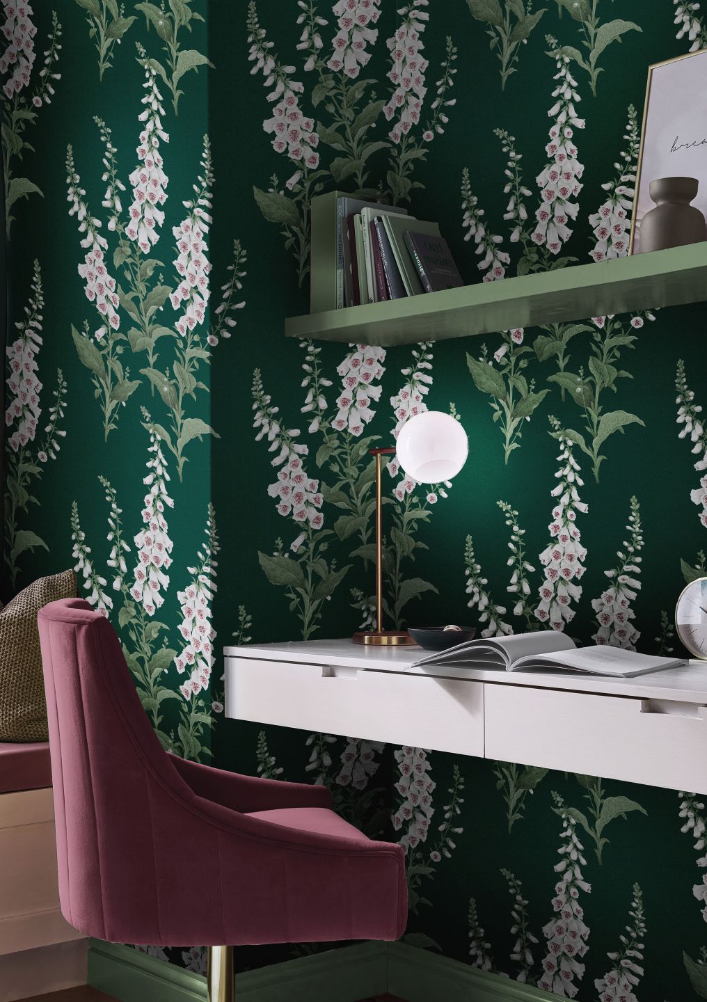  Moonlit Foxglove Pine Green
