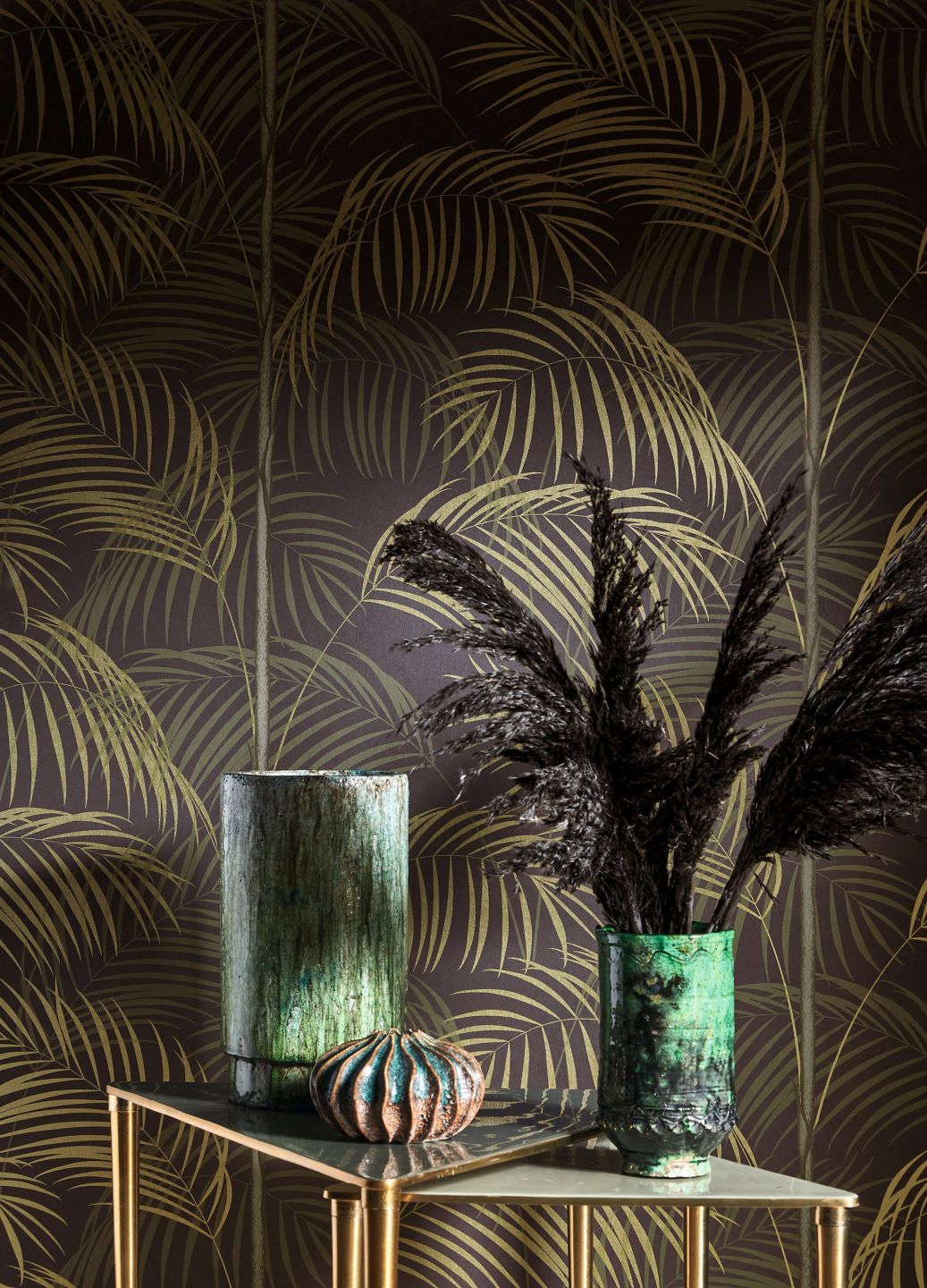  Night Palms Pale Brown Green
