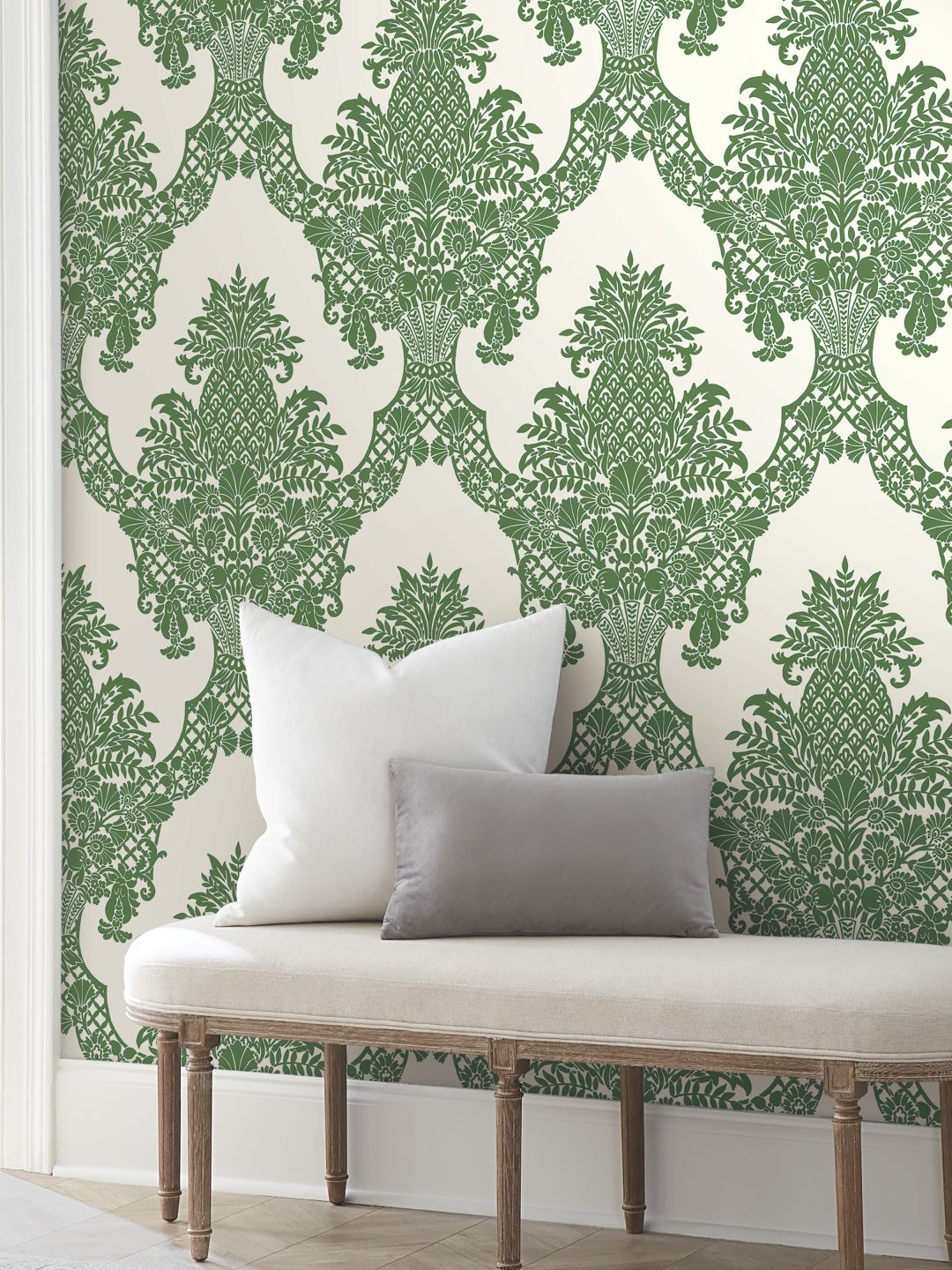 YORK Pineapple Damask Green