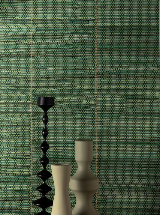  Printed Grasscloth Pale Green