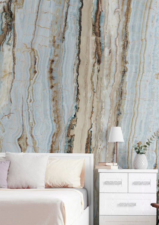  Vertical Marble Turquoise Blue