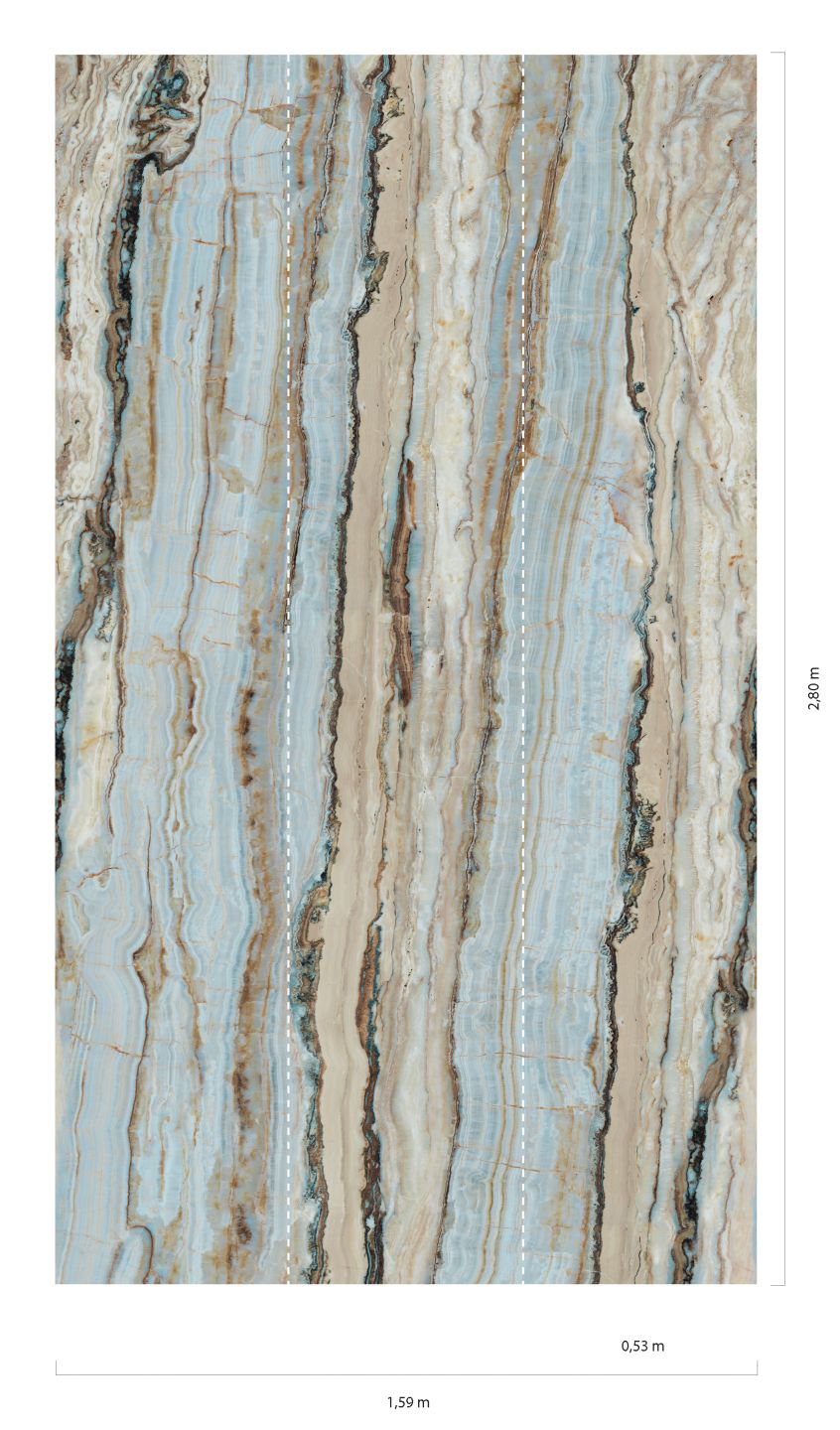  Vertical Marble Turquoise Blue