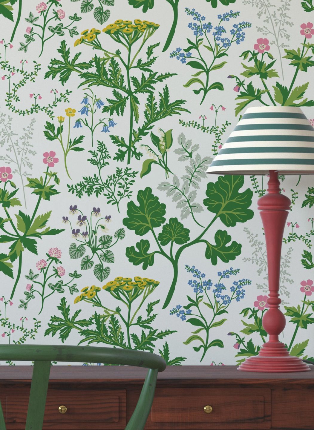 Duro Vilda Blommor Cream White